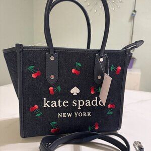 NWT Kate Spade Denim Satchel Handbag